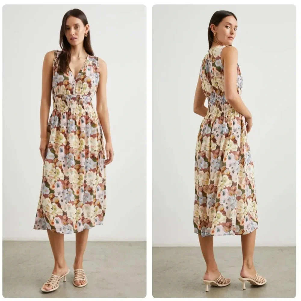 Rails Izzy Painted Floral Dress Size Small